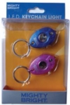 Key Chain 2pk Blue/Silver