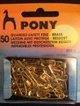 Gaurded Safety Pins 1" 50pcs