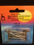 Steel T Pins 1 3/4" 20pcs