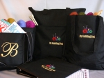Embroided Deluxe Tote with Pocket Assorted