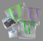 Soft Vinyl Lavender 18x18 Large Zippered Bag